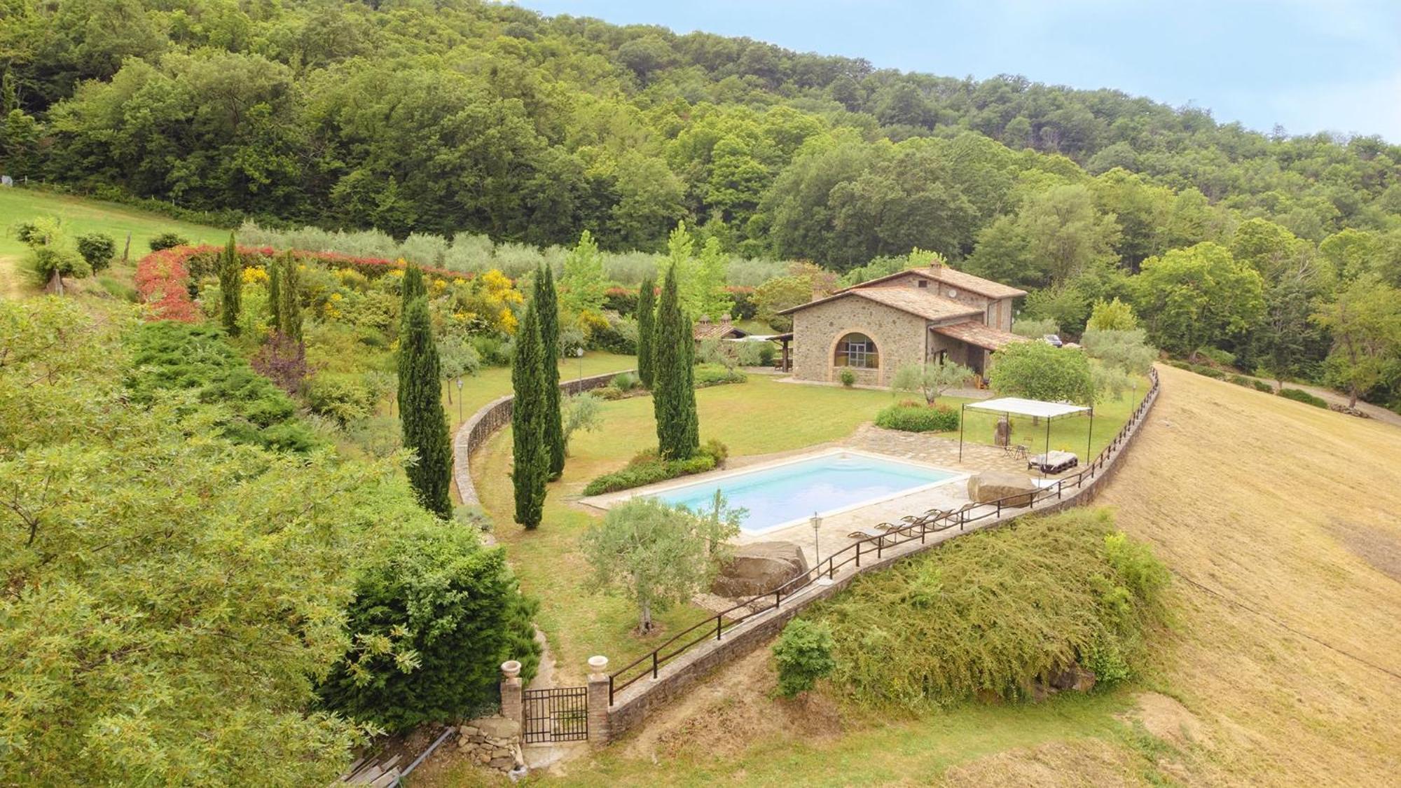 Villa Elisa - Private Pool & Airco Near Reschio Castle Lugnano 외부 사진